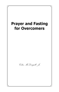 Prayer and Fasting